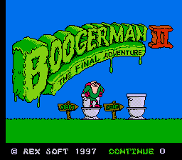 Boogerman II Title Screen
